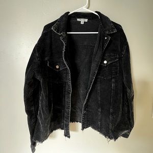 Light weight corduroy oversized jacket